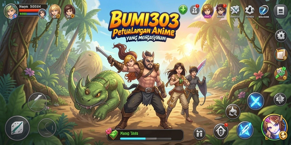 Tangkapan layar tampil menampilkan pertarungan mendebarkan dalam BUMI303.