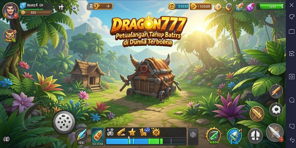 Tampilan gameplay DRAGON777 di dunia terbuka yang menakjubkan.