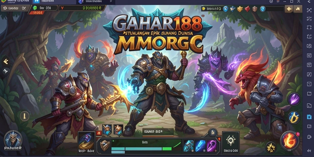 Screenshot utama GAHAR188 yang menunjukkan aksi seru dalam MMORPG.