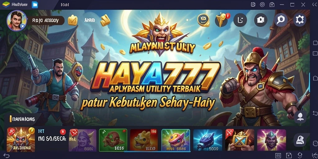 Tampilan antarmuka utama HAYA777 yang sederhana dan efektif.