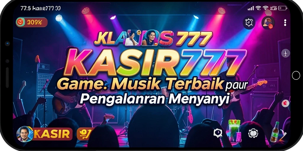 Screenshot gameplay KASIR777 dengan pemain menyanyi dan bersenang-senang.