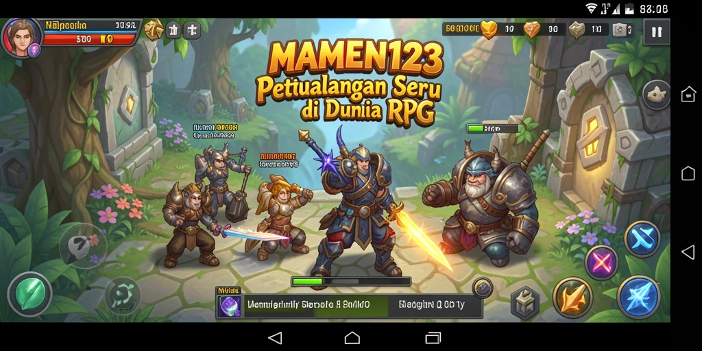 Screenshot gameplay MAMEN123 yang menampilkan petualangan seru di dunia RPG.