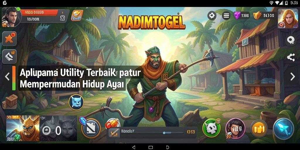 Tampilan utama aplikasi NADIMTOGEL yang memudahkan pengaturan utilitas.