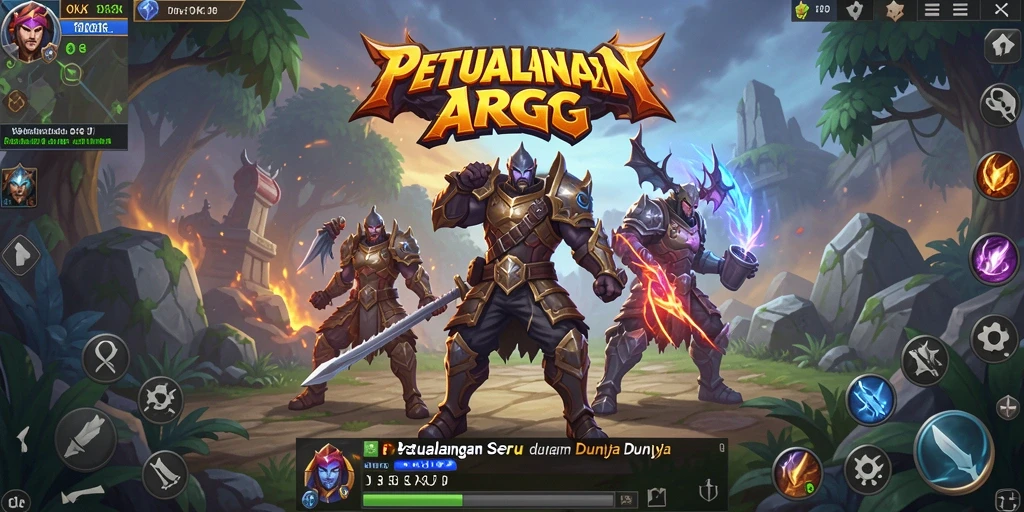 Screenshot gameplay AKJK menampilkan aksi petualangan seru di dunia ARPG.