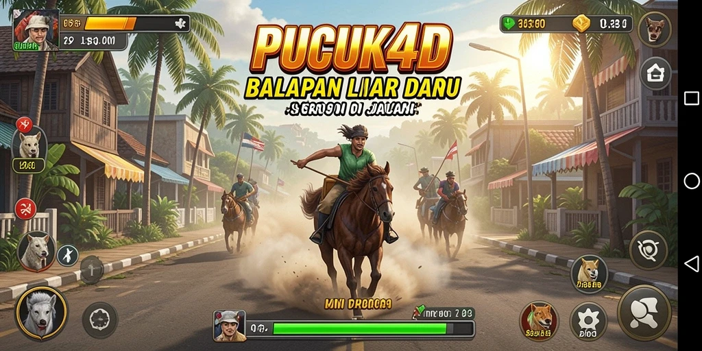 Gameplay balapan seru di PUCUK4D dengan berbagai trek menarik.