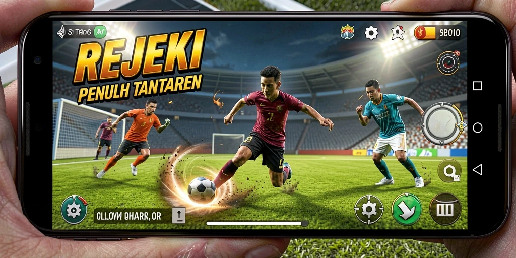 Tampilan screenshot gameplay REJEKI menampilkan aksi olahraga yang seru dan mendebarkan.
