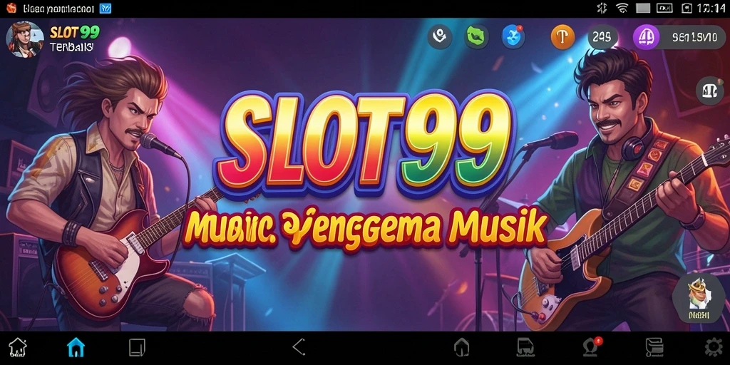 Tampilan menarik dari gameplay musik SLOT99 yang menghibur.