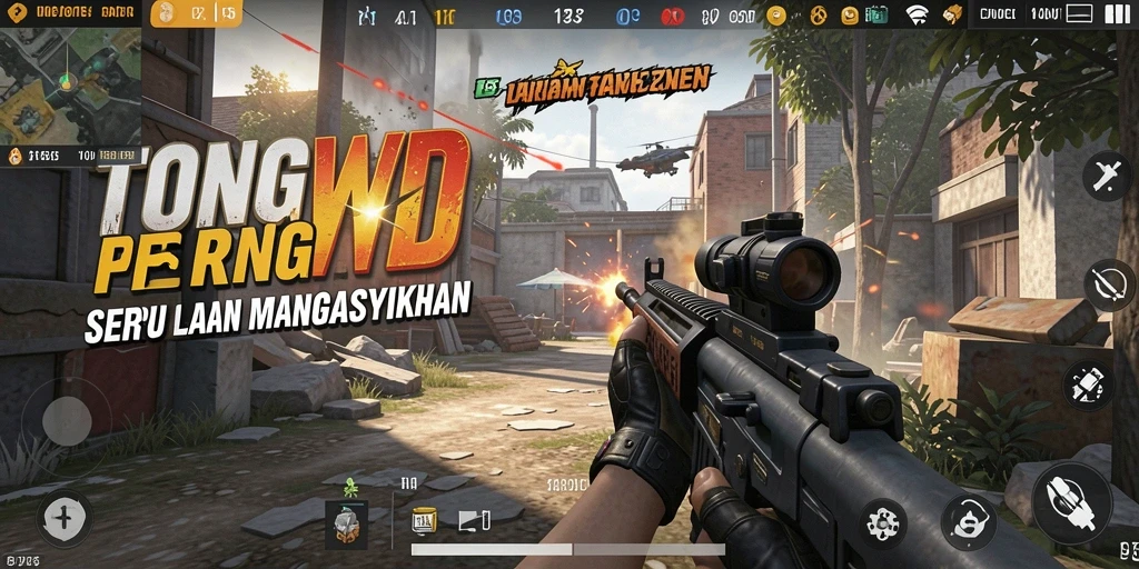 Tangkapan layar gameplay TONGWD yang menampilkan pertempuran seru dan grafis luar biasa.