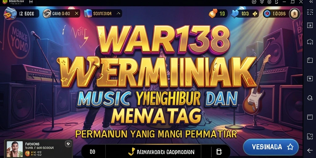 Tampilan gameplay <strong>WAR138</strong> dengan berbagai lagu dan tantangan menarik.